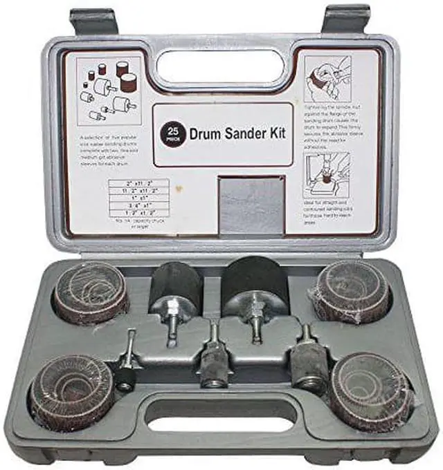 Main image of Big Horn 19522 Rubber Sanding Drum Set, 25 Piece