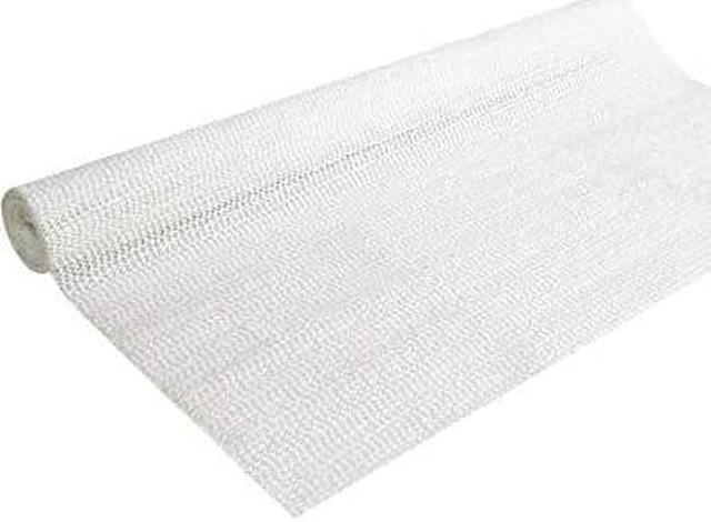 Shelf Liner, Non-Adhesive Grip, Beaded, White, 18-in. x 5-ft.