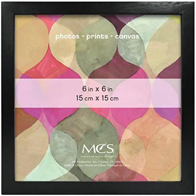 Main image of MCS Art Frame with Mat Opening, Black, 6 x 6 in