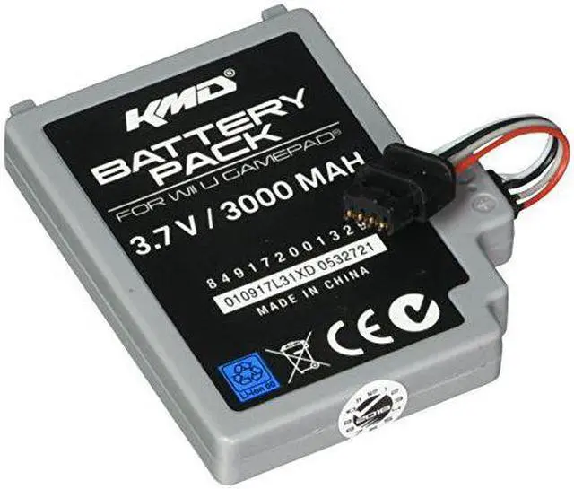 Alt view image 5 of 5 - KMD - Rechargeable Internal Controller Battery Pack 3000MaH for Wii U