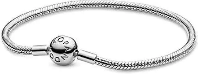 Alt view image 2 of 5 - pandora  moments snake chain charm bracelet in sterling silver, 7.5 in / 19 cm