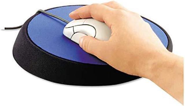 Alt view image 11 of 18 - Allsop Wrist Aid Ergonomic Circular Mouse Pad 9" dia. Cobalt 26226