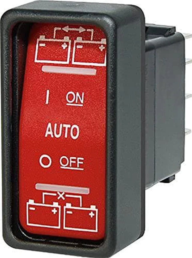 Alt view image 4 of 6 - Blue Sea Systems SPDT Remote Control ON-OFF-ON Contura Switch for ML Automati...