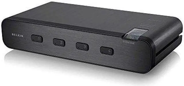Alt view image 7 of 7 - Belkin F1DN104E-3 - Advanced Secure Dual-Head DVI-I KVM Switch; 4-Port, PP3.0