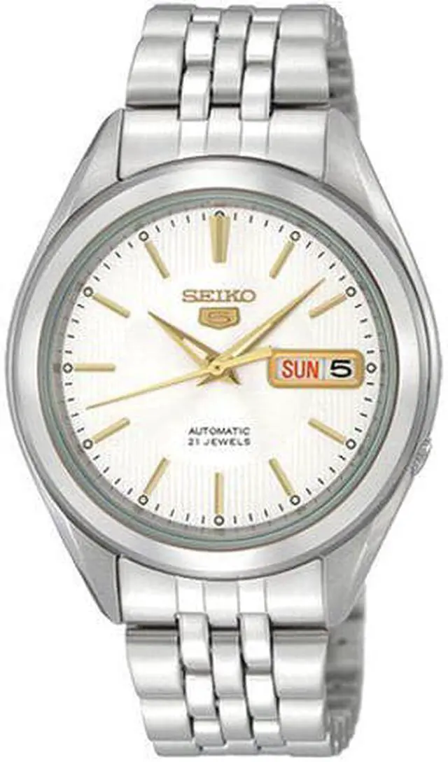 Main image of Seiko Mens SNKL17 Stainless Steel Analog with Silver Dial Watch