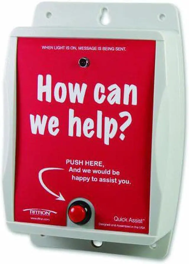 Alt view image 3 of 3 - RITRON RQA-451 Wireless Call Button,UHF