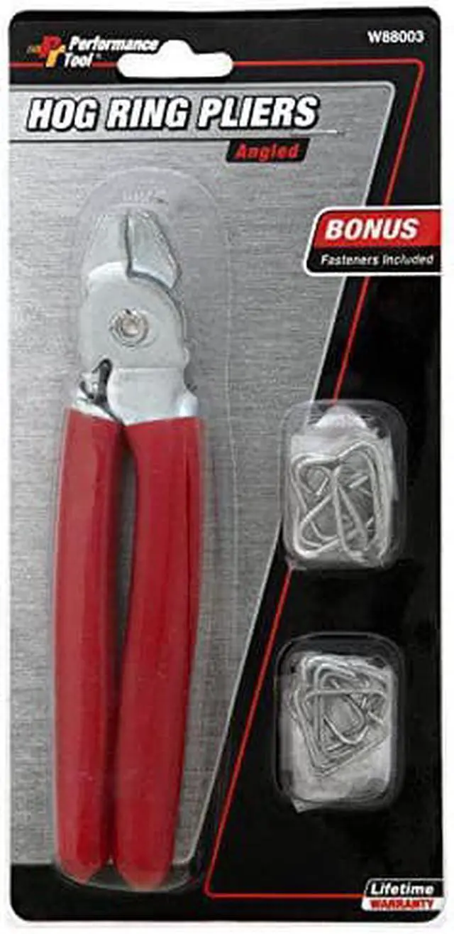 Main image of Performance Tool W88003 Professional Angled Hog Ring Plier Kit