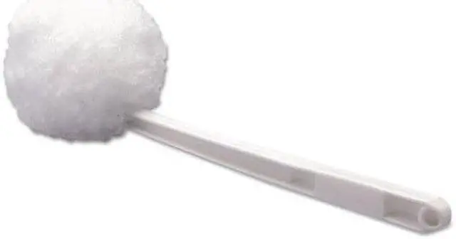 Alt view image 10 of 12 - Deluxe Bowl Mop, 10" Handle, 2" dia. Head, Plastic, White, 25/Carton BWK00160