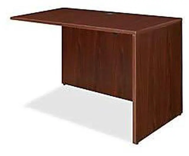 Alt view image 10 of 13 - Lorell Return Shell 48"x24"x29-1/2" Mahogany 69387