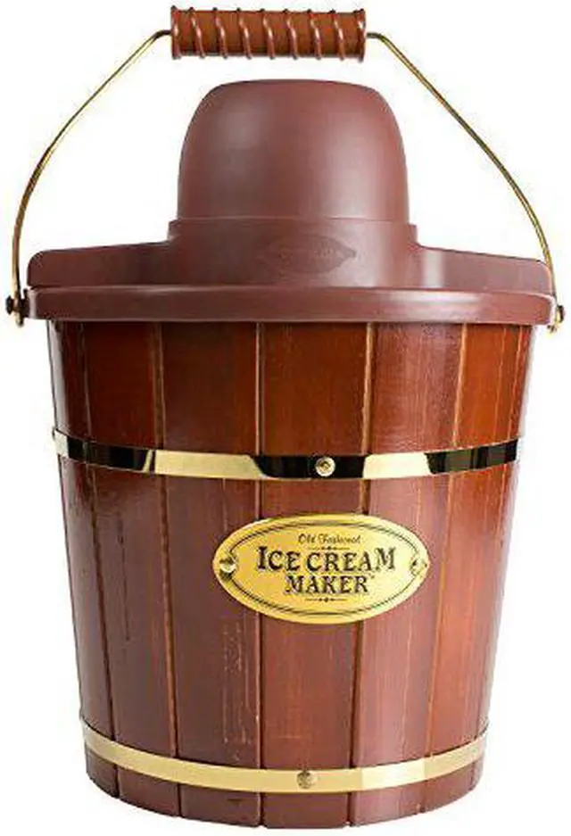 Alt view image 11 of 11 - Nostalgia Old Fashioned Ice Cream Maker ICMW400