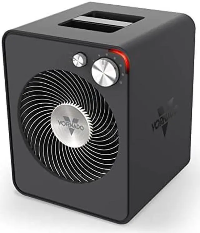 Alt view image 11 of 11 - Vornado 2 Setting Whole Room Vortex Circulation Space Heater, Black (For Parts)