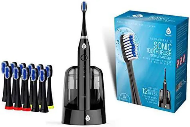 Alt view image 4 of 7 - Pursonic Sonic toothbrush with UV sanitizing function Black