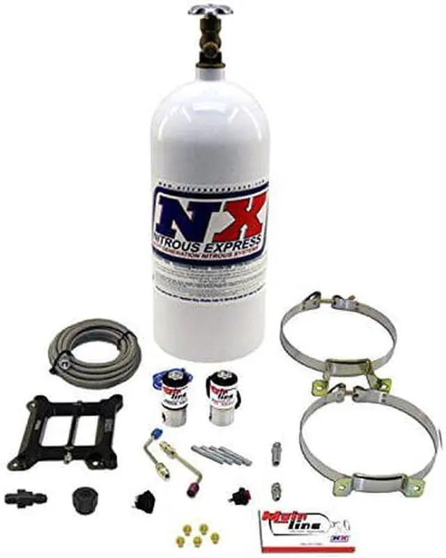 Main image of Nitrous Express ML1000 MainLine 5-10 psi Carbureted Plate System with 10 lbs. Bottle