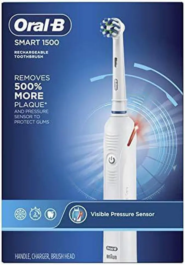 Main image of Oral-B Smart 1500 Electric Toothbrush (Packaging May Vary) White, 1 Count