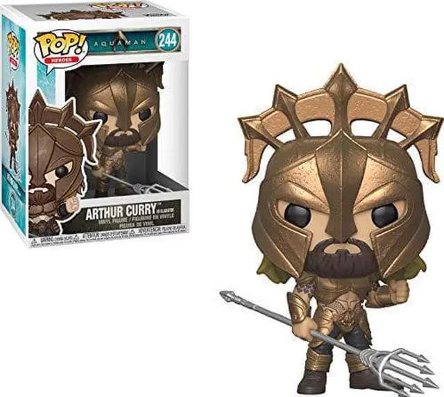 Alt view image 4 of 4 - Pop! Heroes: Aquaman-arthur Curry[gladiator] (Funko)