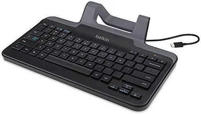 Alt view image 7 of 8 - Belkin Wired Tablet keyboard With Stand For Chrome OS (USB-C Connector)