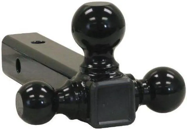 Alt view image 2 of 2 - BUYERS PRODUCTS 1802202 Tri-Ball Hitch-Tubular Shank with Black Towing Balls