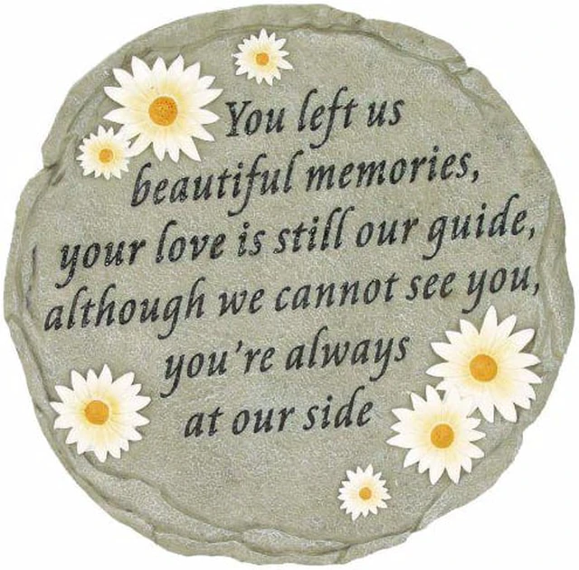 Alt view image 6 of 6 - SPOONTIQUES 13003 BEAUTIFUL MEMORIES STEPPING STONE