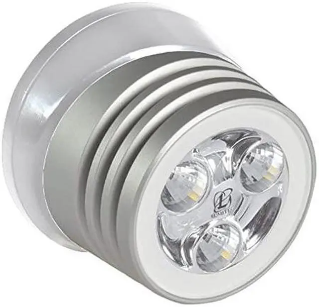 Alt view image 9 of 11 - LUMITEC ZEPHYR DECK LIGHT WHITE LED WHITE BASE BRUSHED FINISH 12/24V
