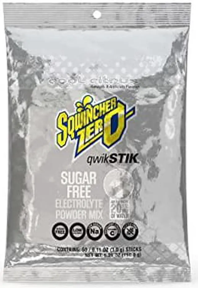 Alt view image 4 of 4 - Qwik Stik(TM) Sugar Free Drink Mix Powder 0.11 oz., Cool Citrus, Pk50 SQWINCHER 060109-CC