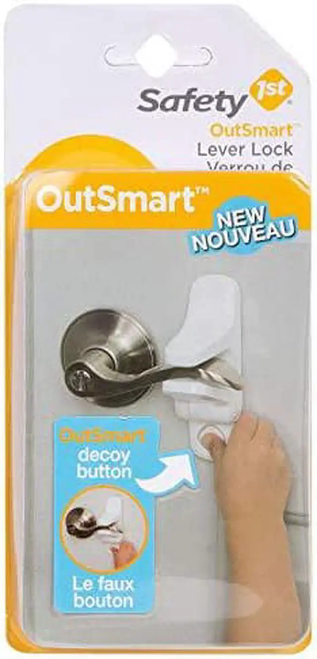 Alt view image 2 of 3 - safety 1st outsmart child proof door lever lock (white)