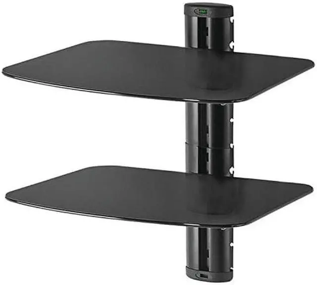 Alt view image 4 of 5 - PEERLESS-AV ESHV30 A/V Wall Shelf with Glass (Dual Shelves)