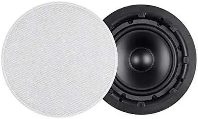 Alt view image 8 of 8 - Monoprice Ceiling Speaker Subwoofer - 8 Inch, Slim Bezel, Easy Install With Dual Voice Coil (Each) - Aria Series