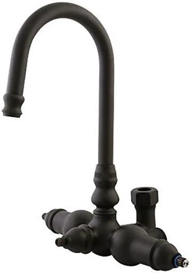 Alt view image 10 of 12 - Kingston Brass ABT200-5 Goose Neck Faucet with Back Outlet & Diverter
