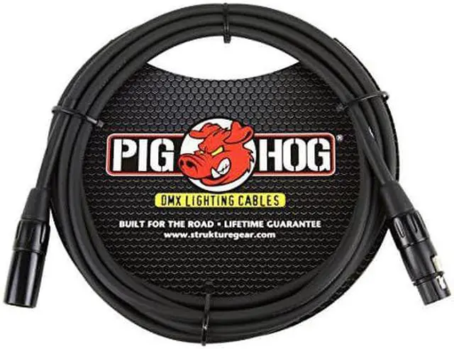Alt view image 10 of 11 - Pig Hog Lighting Cable DMX 3-pin 10 ft.