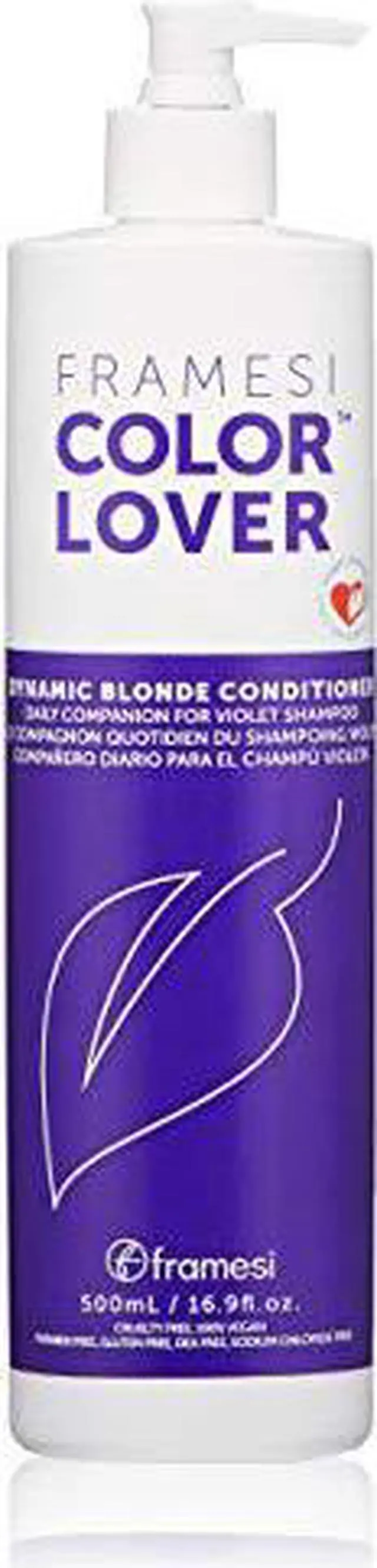 Main image of FRAMESI Dynamic Blonde Sulfate Free Purple Conditioner for Color Treated Hair, 17 Fl Oz