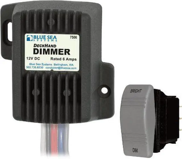Alt view image 4 of 5 - Blue Sea 7506 DeckHand Dimmer - 6 Amp/12V