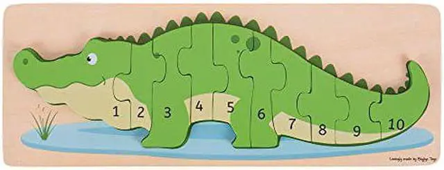 Alt view image 7 of 8 - Crocodile Number Puzzle