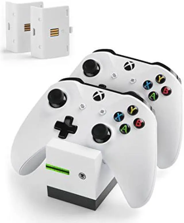Alt view image 4 of 4 - Snakebyte Twin Charge X - Dual Docking Station incl. 2 Rechargeable Battery Packs for XBOX One / Elite / S Controller Gamepad