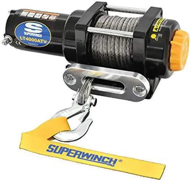 Main image of Superwinch 1140230 Black 12 VDC LT4000ATV SR Winch - 4000 lb. Load Capacity