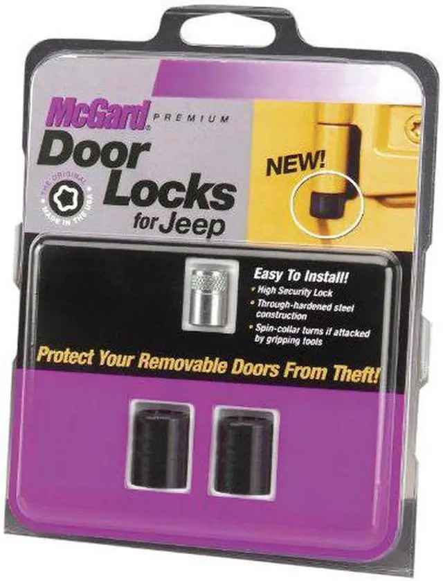 Alt view image 9 of 9 - McGard 76059 Jeep Wrangler 2 Door Lock Set (5/16"-18)