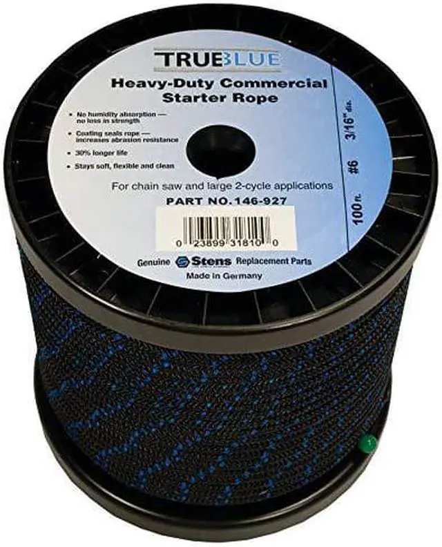 Alt view image 5 of 6 - 100' TRUE BLUE STARTER ROPE FOR #6 SOLID BRAID