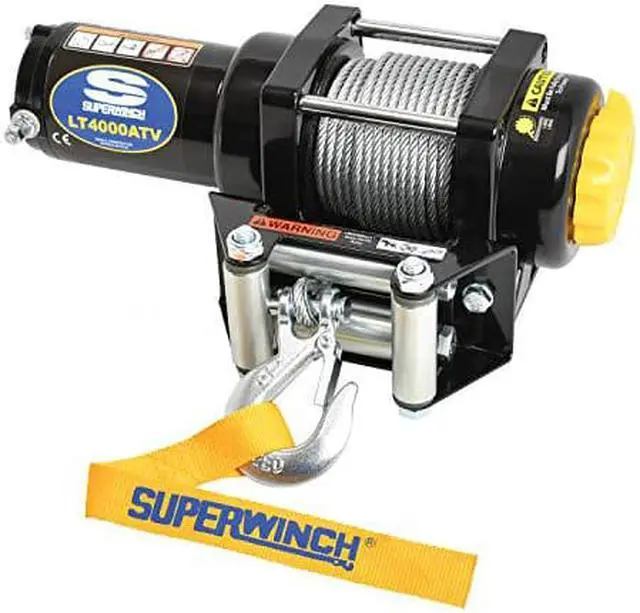Main image of Superwinch 1140220 Black 12 VDC LT4000ATV Winch - 4000 lb. Load Capacity
