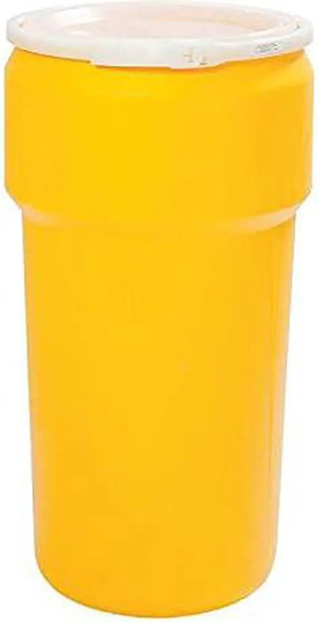 Alt view image 3 of 3 - EAGLE MFG 1623 Open Head Transport Drum, Polyethylene, 20 gal, Unlined, Yellow