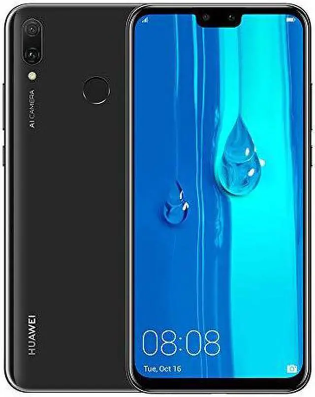 Alt view image 8 of 8 - Huawei Y9 (2019) JKM-LX3 Duos 64GB Unlocked GSM Phone w/ Dual 13 MP & 2 MP Camera - Midnight Black