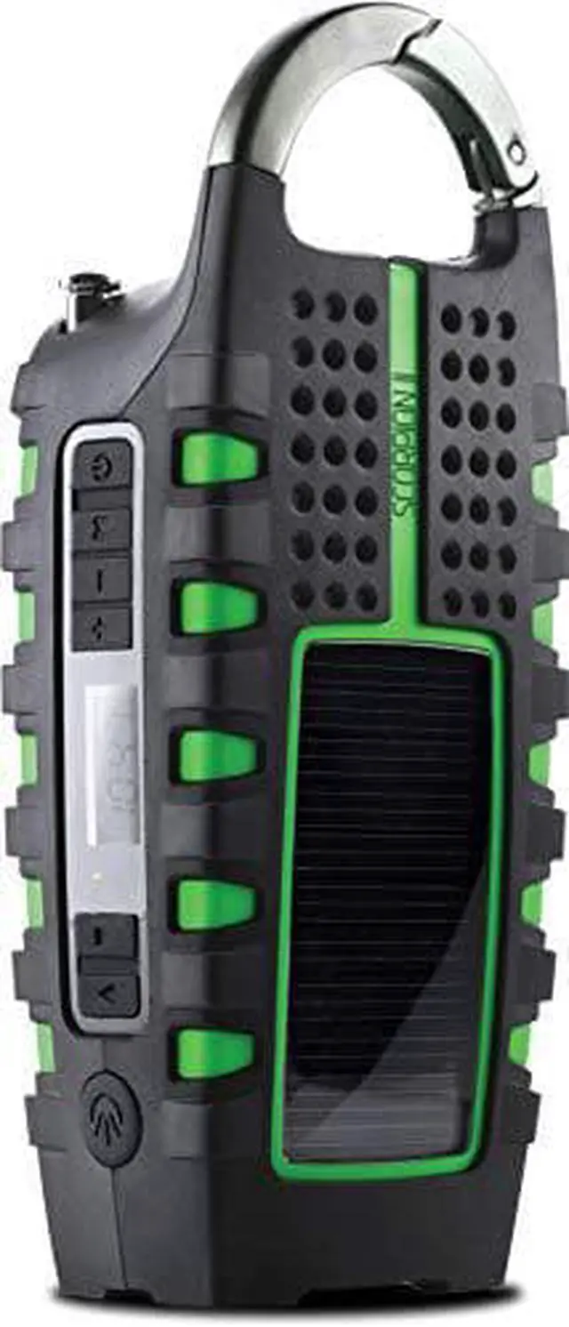 Alt view image 2 of 2 - scorpion ll rugged portable emergency weather radio with smartphone charger, nsp101wxgr