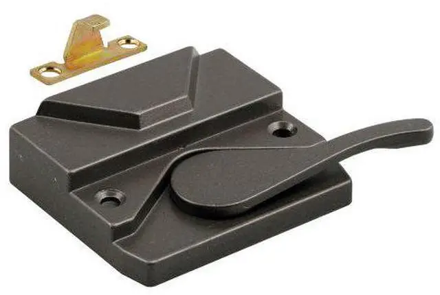 Alt view image 5 of 5 - PRIME-LINE H 3573 Diecast Bronze, Right Handed Vinyl or Wood Casement Lock