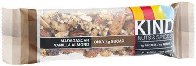 Alt view image 7 of 14 - KIND 17850 Nuts and Spices Bar, Madagascar Vanilla/Almond, 1.4 oz, 12/Box