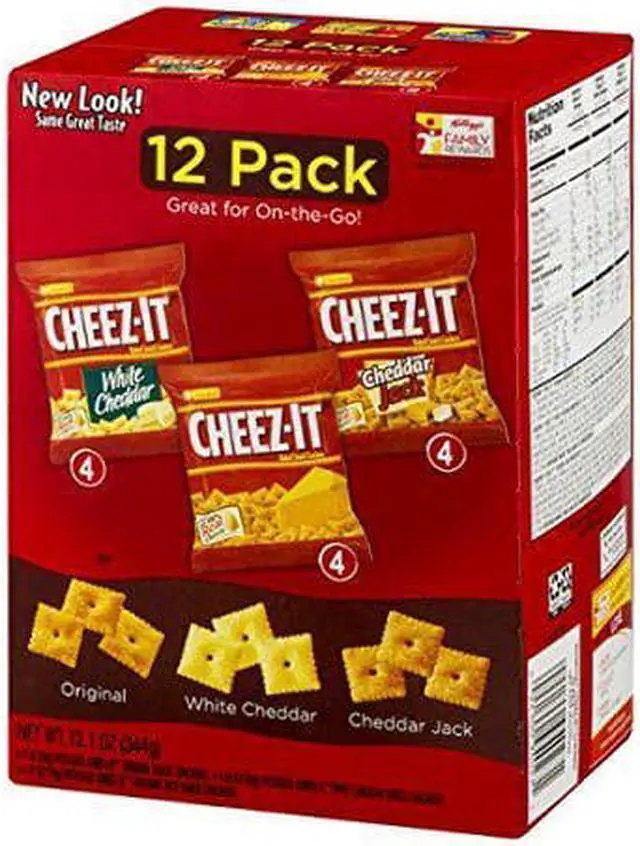 Main image of Sunshine Bakeries, Cheez-It Variety Pack, 3-Flavor, 12 Count, 12.1oz Box (Pack of 3)
