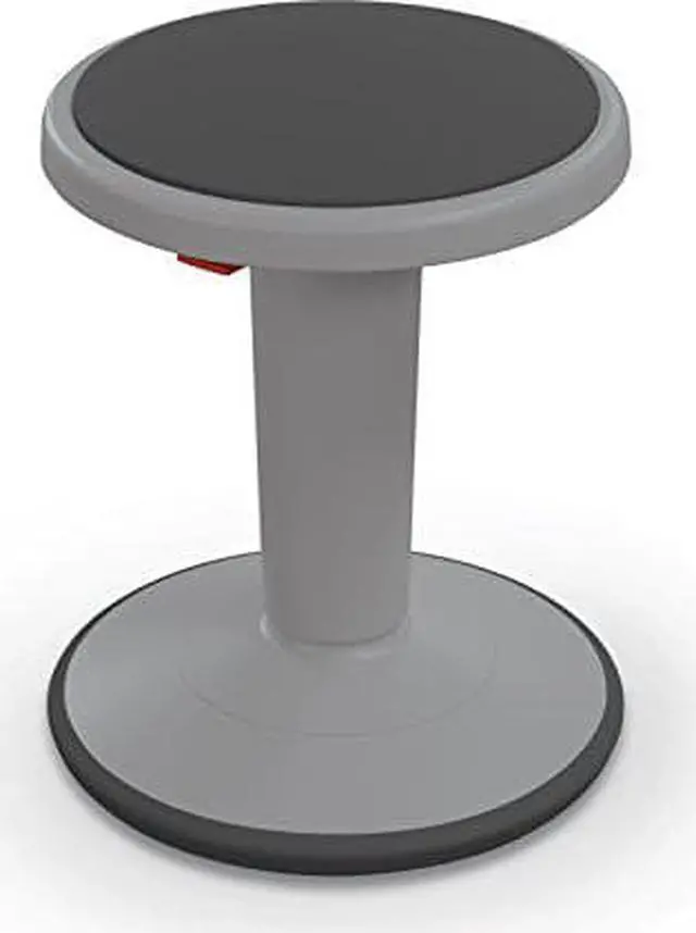 Main image of MooreCo Hierarchy Height Adjustable Active Grow Stool, 14"  18"H X 13"W X 13"D, Gray Color (50960-GRAY)