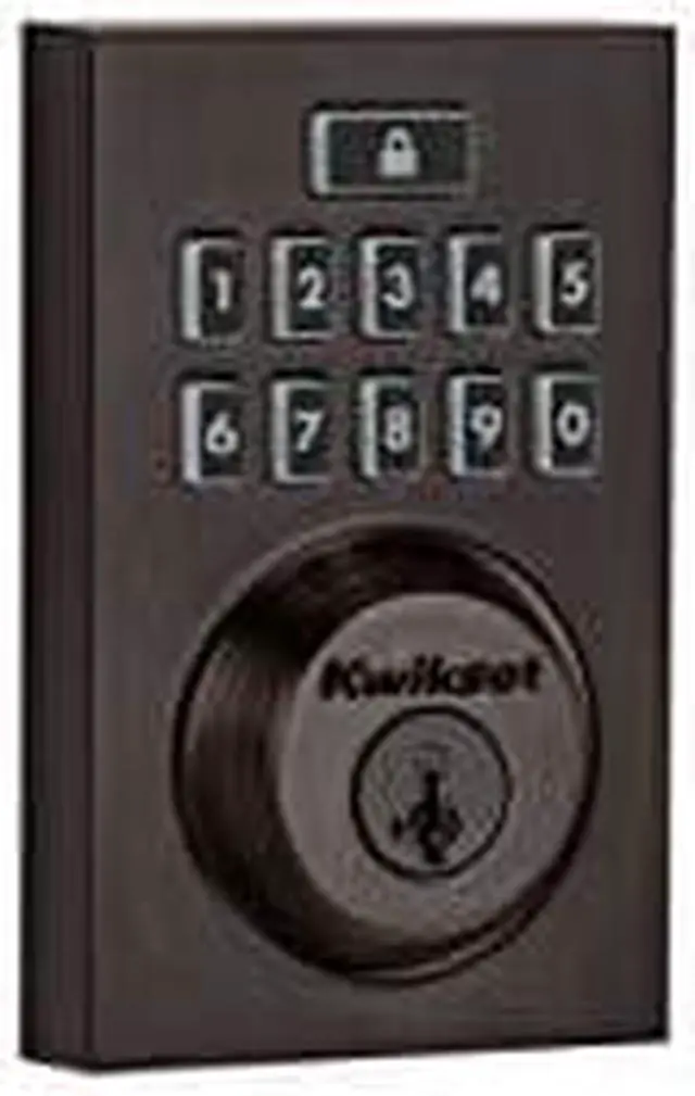 Main image of Kwikset 99130-009 Smartcode 913 Contemporary Electronic Deadbolt Featuring Smartkey In Venetian Bronze