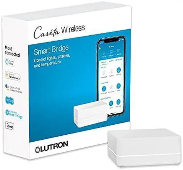 Alt view image 5 of 5 - Lutron Caseta Wireless Smart Bridge With Homekit L-BDG2-WH