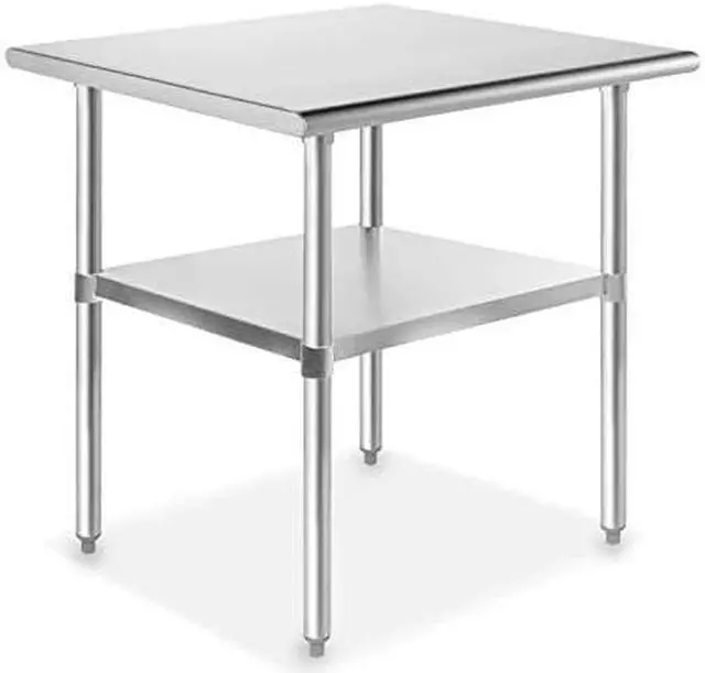 Alt view image 9 of 9 - GRIDMANN NSF Stainless Steel Commercial Kitchen Prep & Work Table - 30 in. x 24 in.