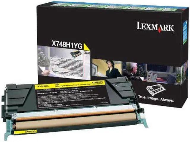 Main image of Lexmark LEXX748H1YG Toner Cartridge Yellow Laser, 10000 Page