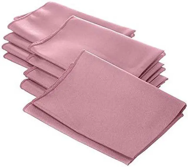 Main image of LA Linen 10-Pack Polyester Poplin Napkins, 18 by 18-Inch, Dusty Rose