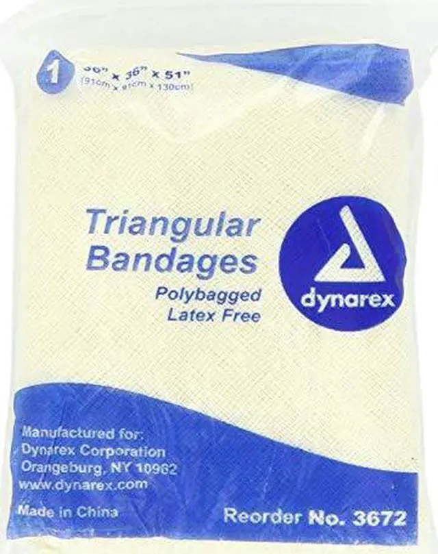 Alt view image 6 of 6 - DYNAREX 3672 Triangular Bandage, 36in W x 51in L, PK12